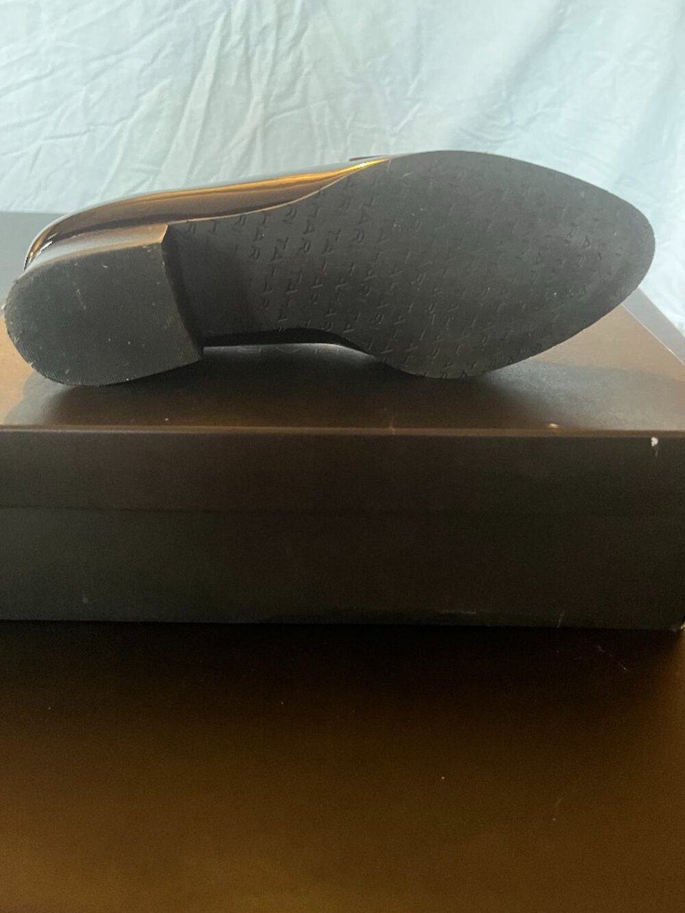 Franco Sarto Size 8.5M Black Leather Heels - Picture 2 of 5